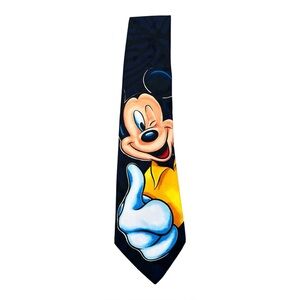 Vintage Disney Mickey Mouse Mickey Unlimited Big Face Graphic Tie 100% Polyester
